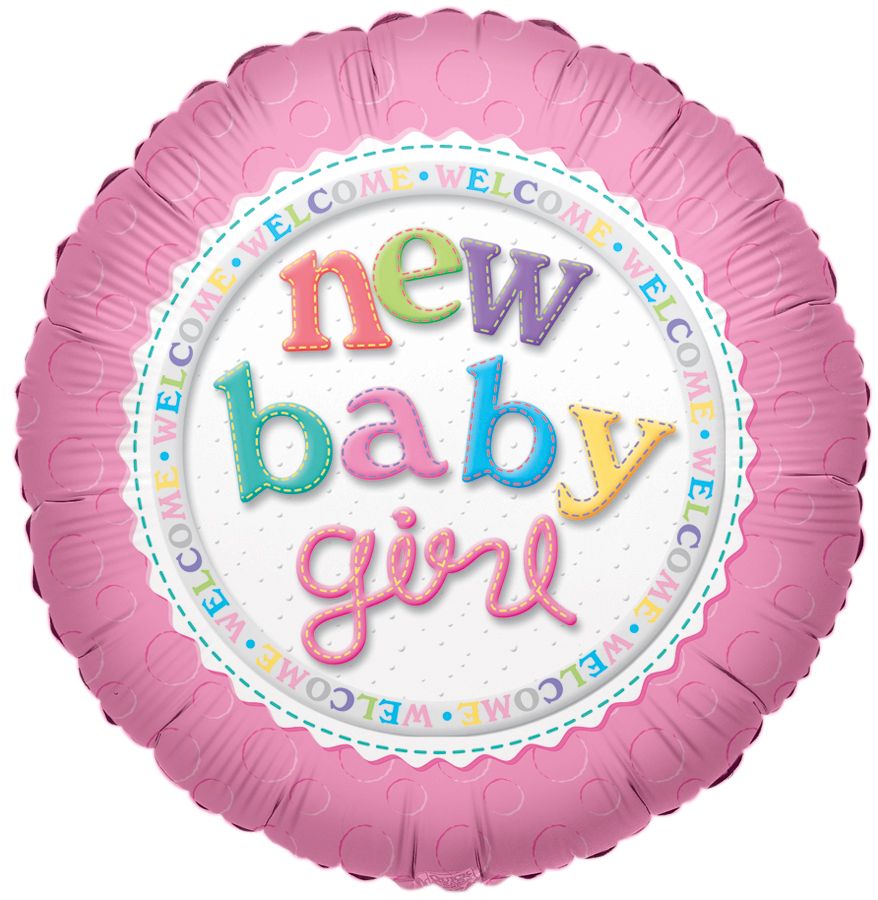 09" New Baby Girl Balloon