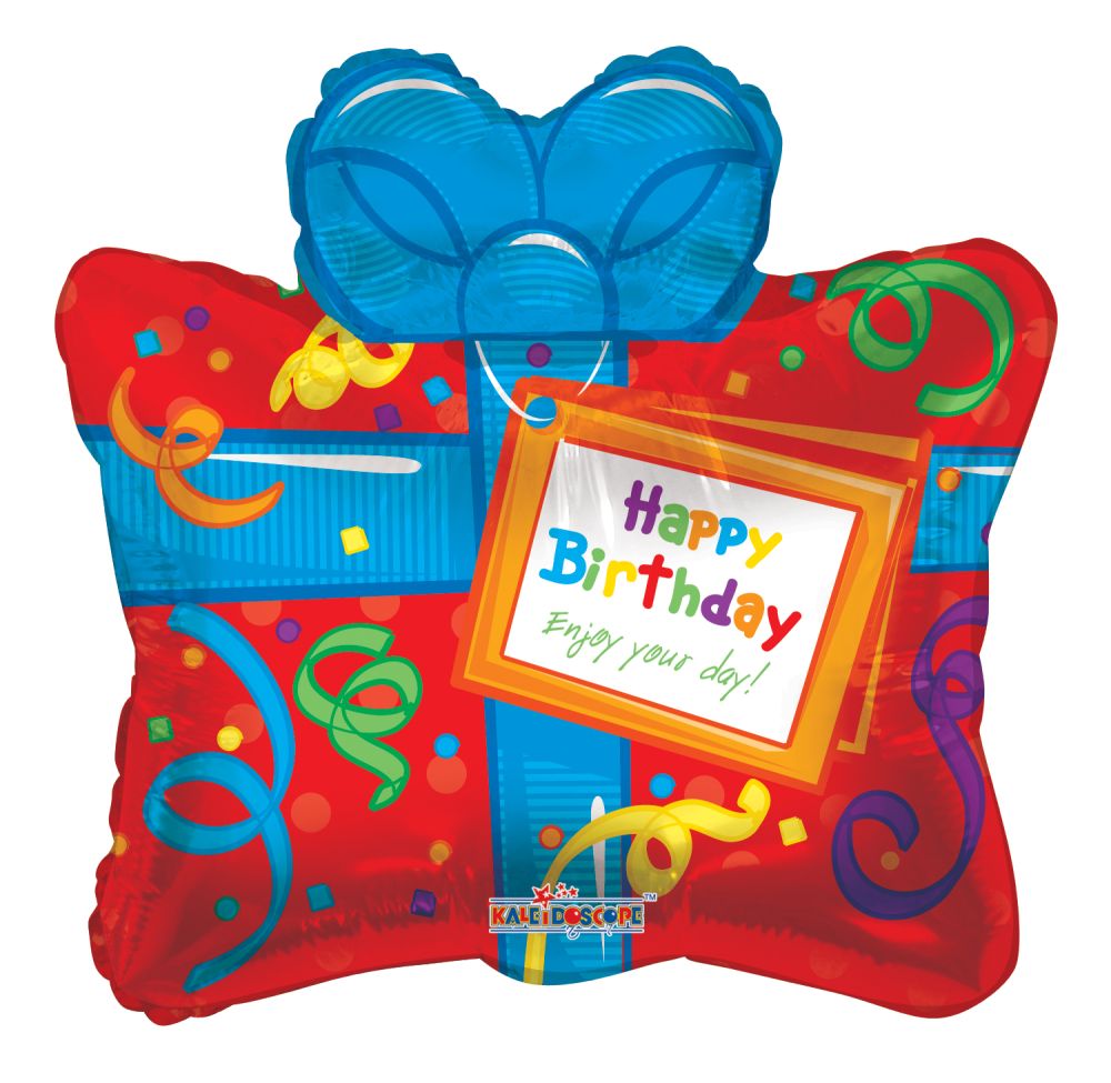 14" Gift Box Balloon