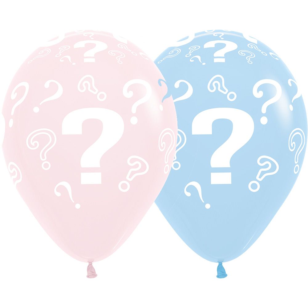 11" Question Mark Pastel Matte Assortment (50pcs) Balloons