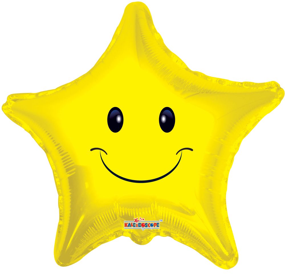 04" Smiley Face Star Balloon