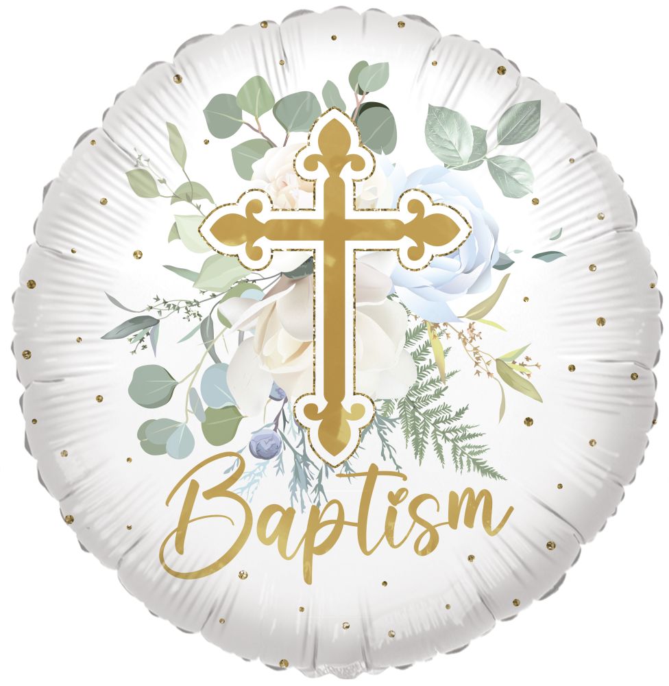 18" Baptism Cross Balloon