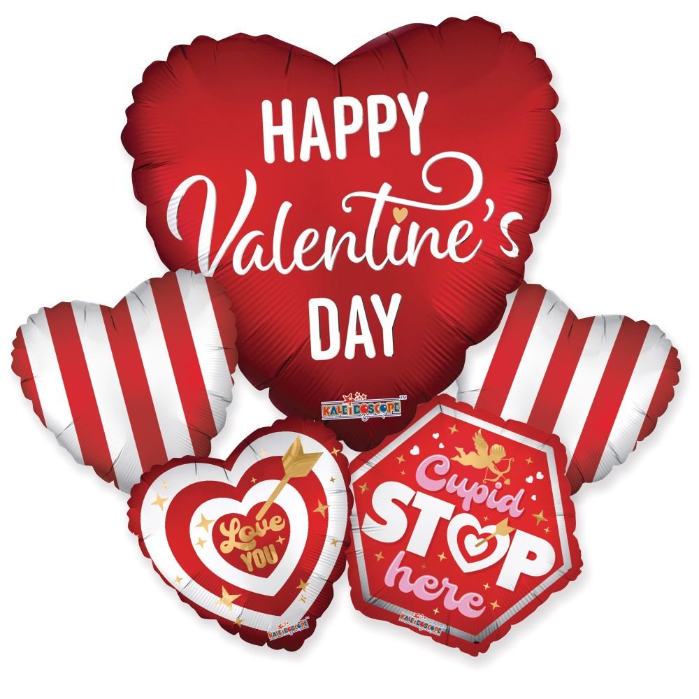 Bouquet Cupid Bouquet Matte Balloon