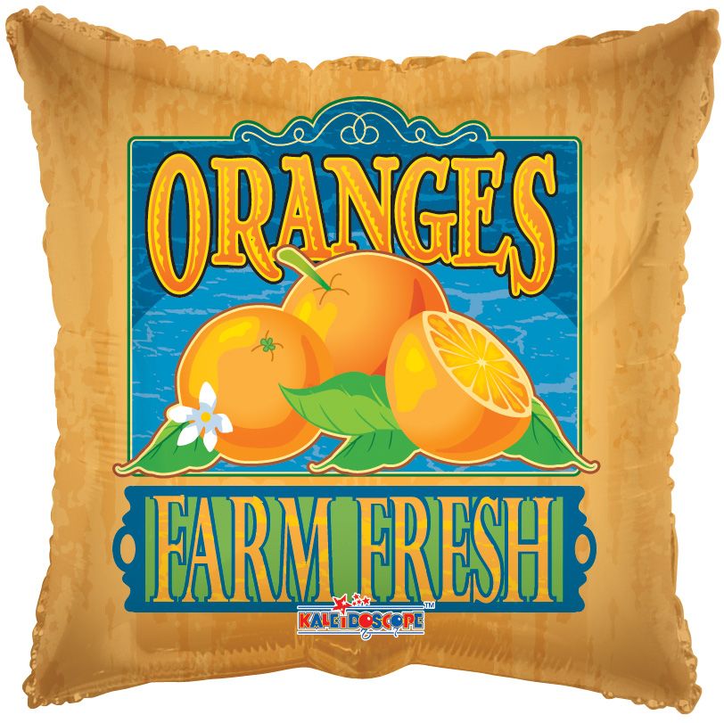 18" Farm Fresh Fruit Oranges (non-packaged) Balloon