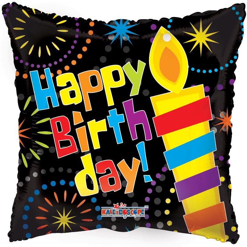 18" Happy Birthday Big Candle Balloon