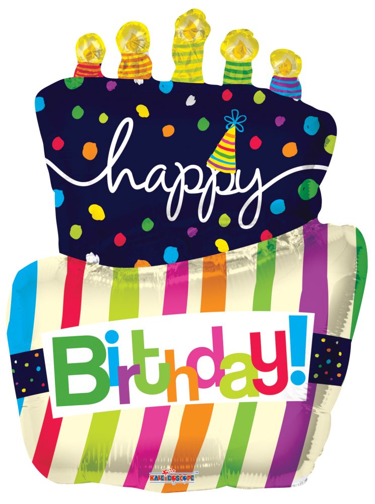 36" Funky Cake Shape Balloon