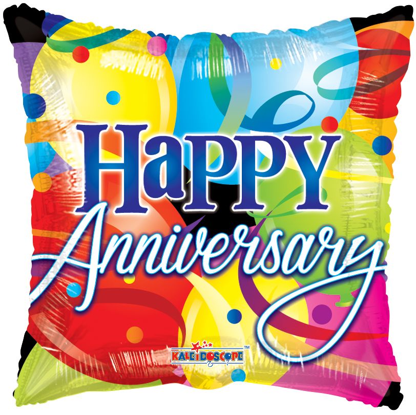 18" Anniversary With Balloons