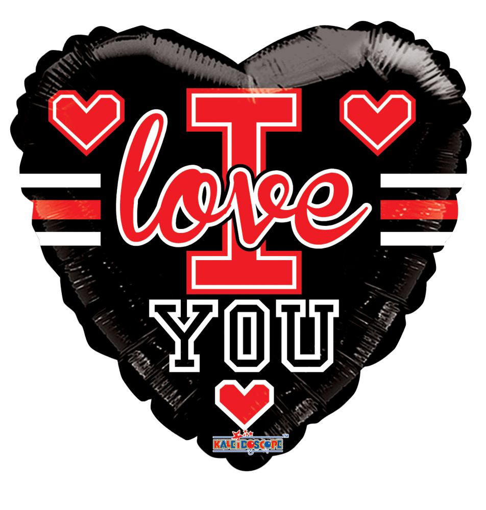 18" I Love You School Gellibean Balloon