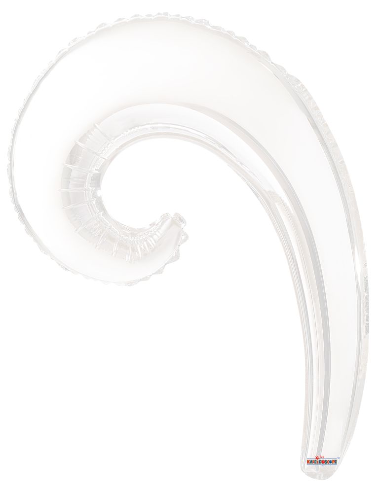 Kurly Wave White Balloon