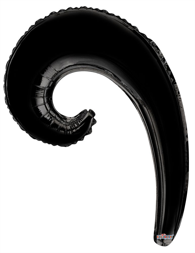 Kurly Wave Black Balloon