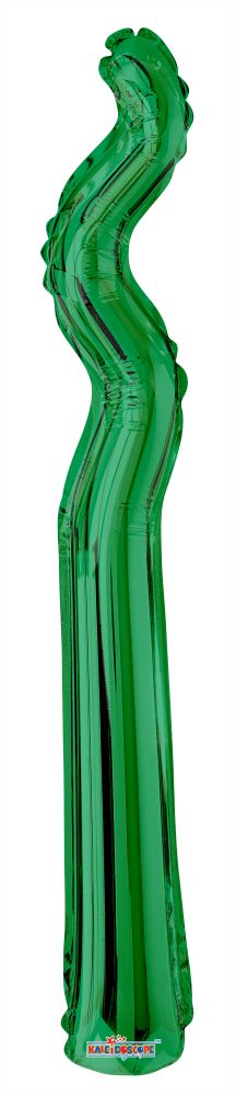 Kurly Zig Zag Green Balloon