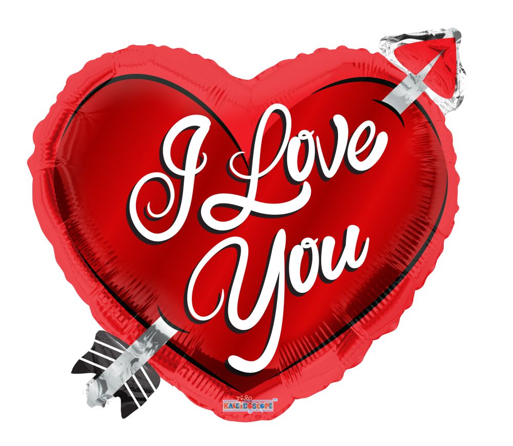 18" Heart With Arrow Balloon