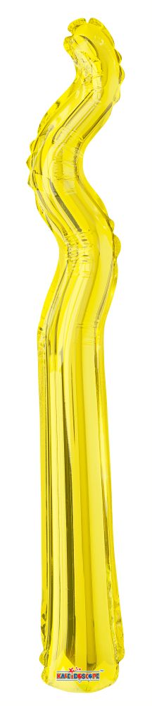 Kurly Zig Zag Yellow Balloon