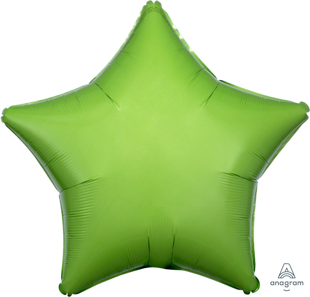 18" Kiwi Green Star (non-packaged) Balloon