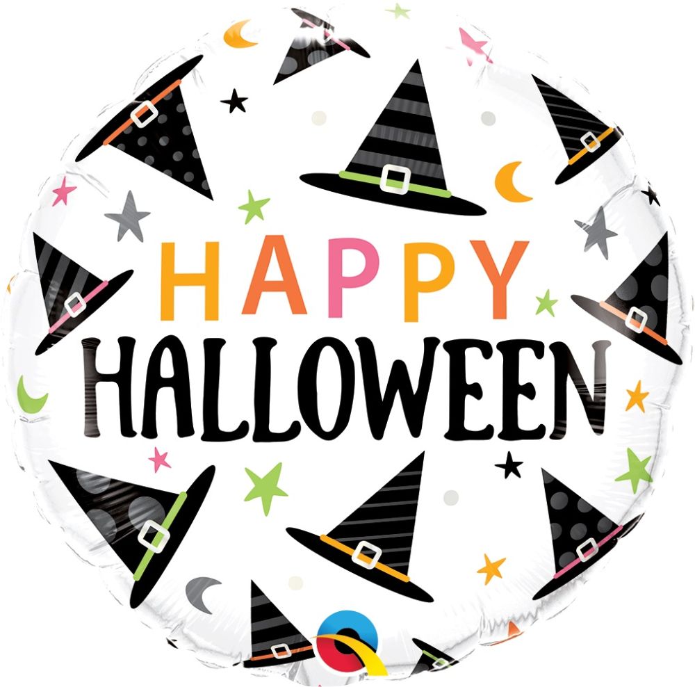 18" Happy Halloween Hats (non-packaged) Balloon