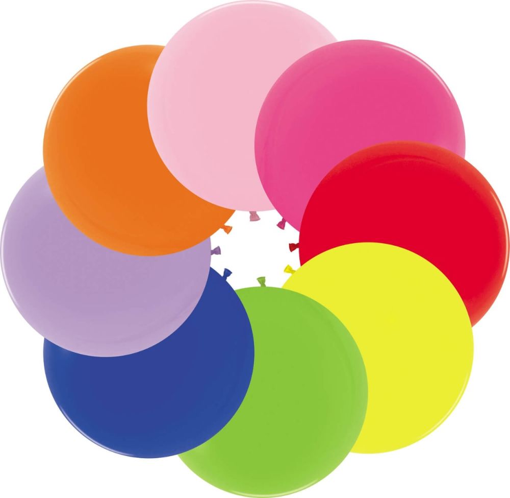 24" Fashion Assortment (10pcs) Sempertex Balloons