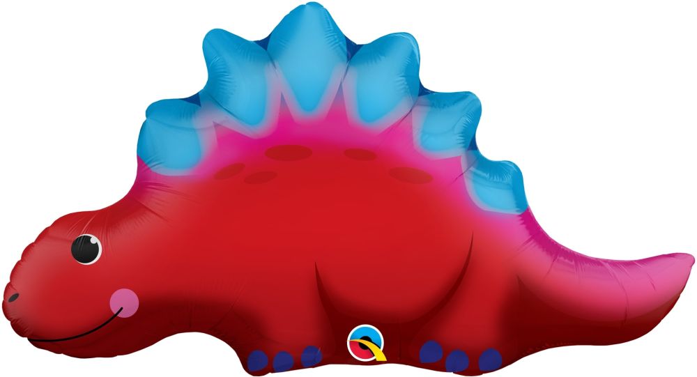 21" Cute and Colorful Stegosaurus Balloon