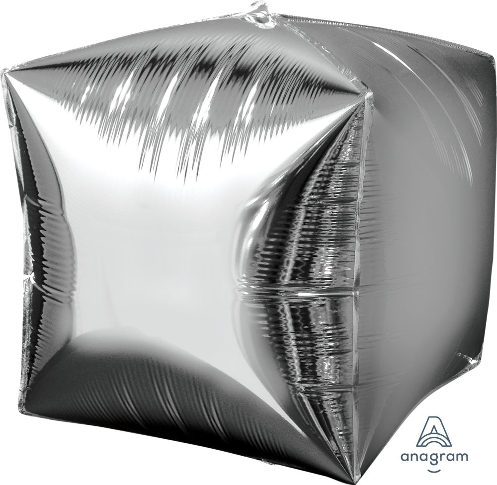 Cubez 16" Silver Balloon