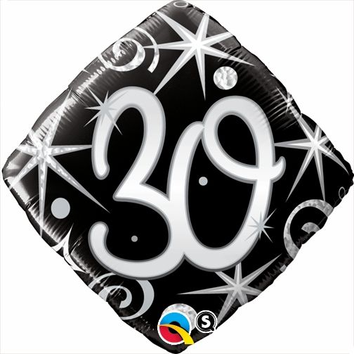 18" 30 Elegant Sparkles and Swirls Balloon