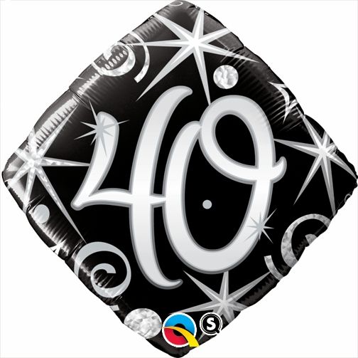 18" 40 Elegant Sparkles and Swirls Balloon