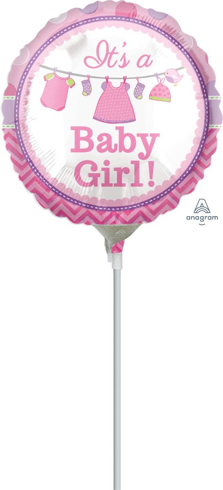 09" Shower With Love Girl Balloon