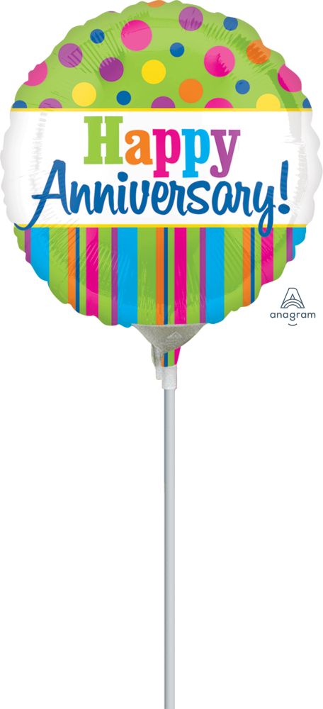 09" Bright Anniversary Balloon