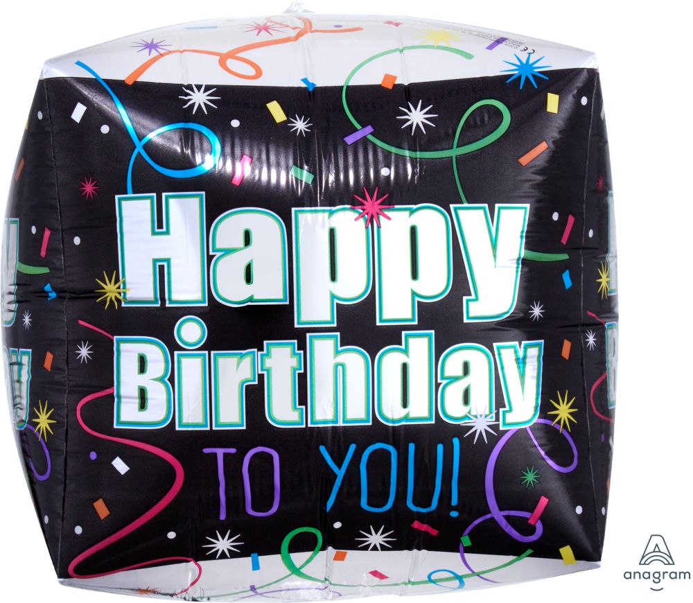 UltraShape Cubez Brilliant Birthday Balloon