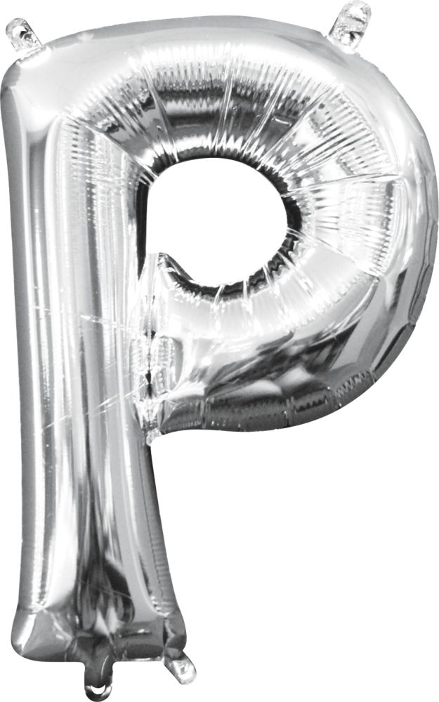16" Silver Letter P Balloon
