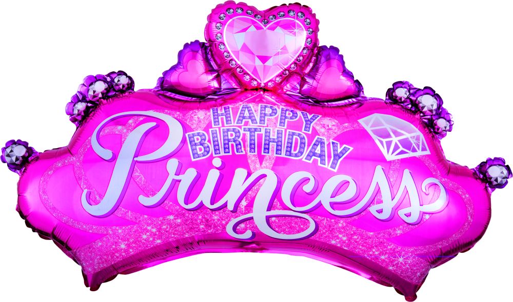 SuperShape Princess Crown & Gem Balloon
