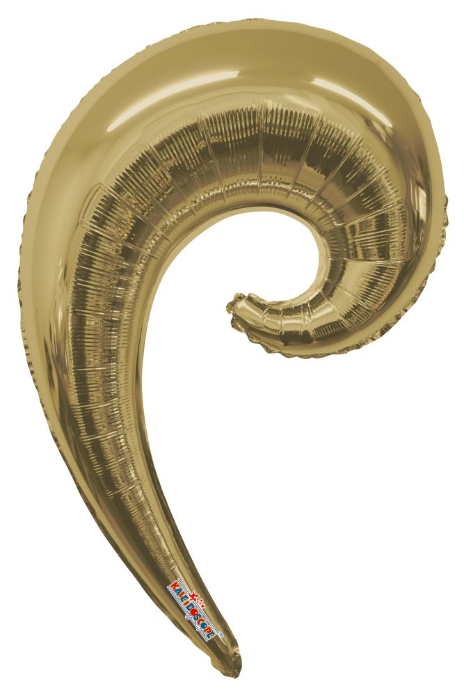 36" Kurly Wave White Gold Balloon