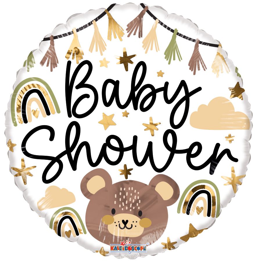 09" Baby Shower Bear Balloon