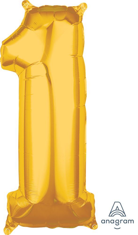 26" Gold Number 1 Balloon
