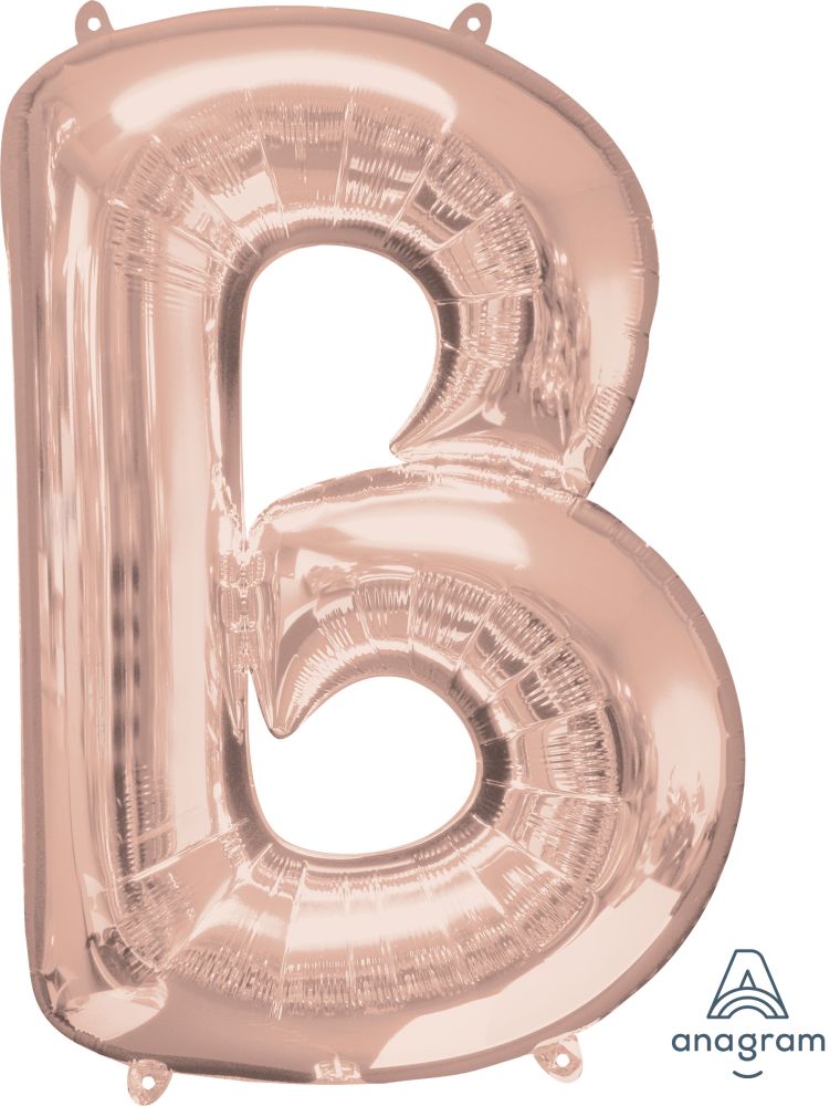 34" Rose Gold Letter B Balloon