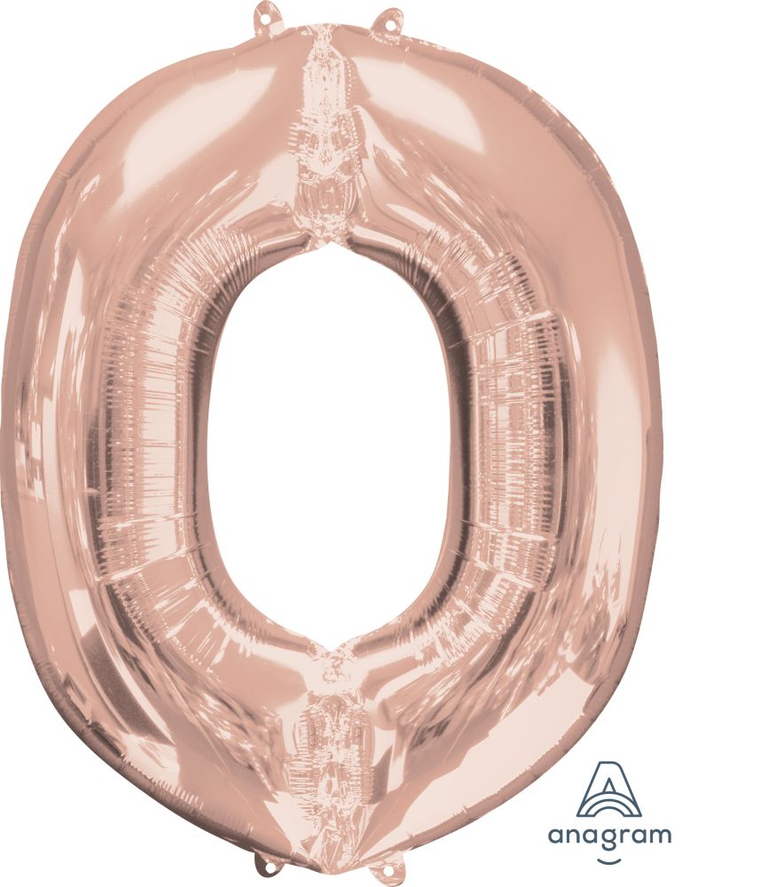 34" Rose Gold Letter O Balloon