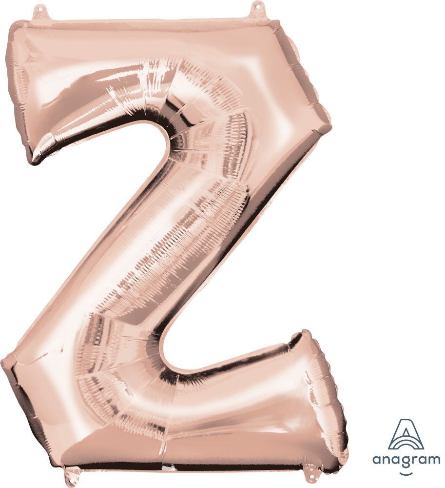 34" Rose Gold Letter Z Balloon