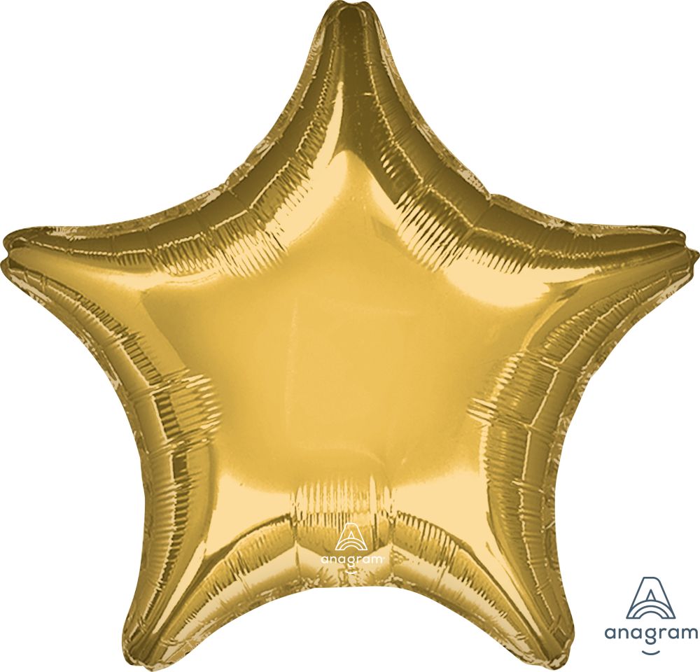28" Metallic Gold Star (non-packaged) Balloon