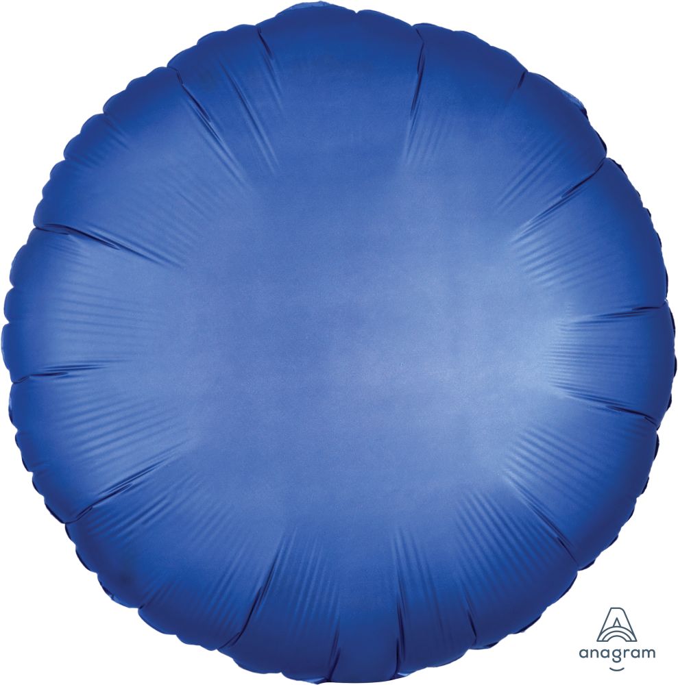 18" Satin Luxe Azure Circle (non-packaged) Balloon