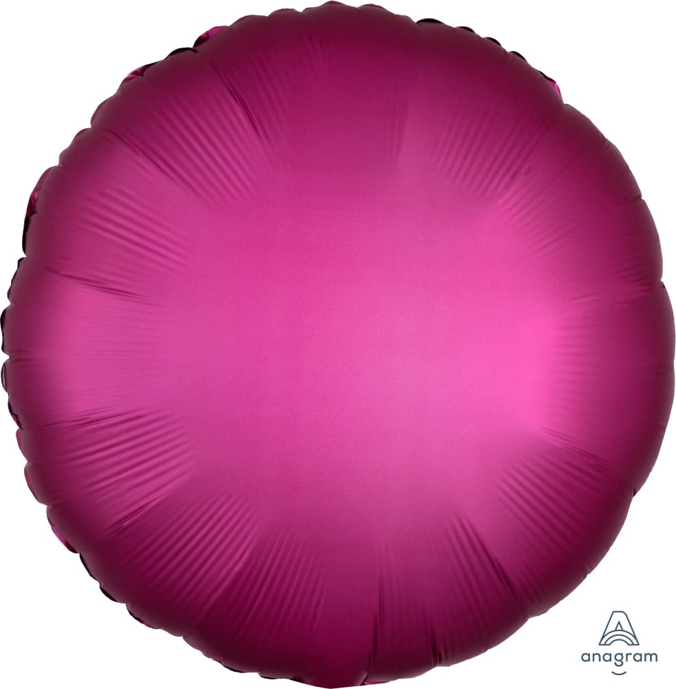18" Satin Luxe Pomegranate Circle Balloon