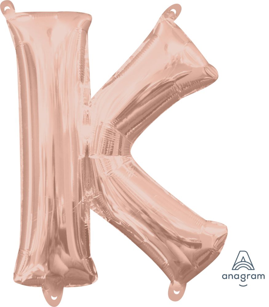 16" Rose Gold Letter K Balloon