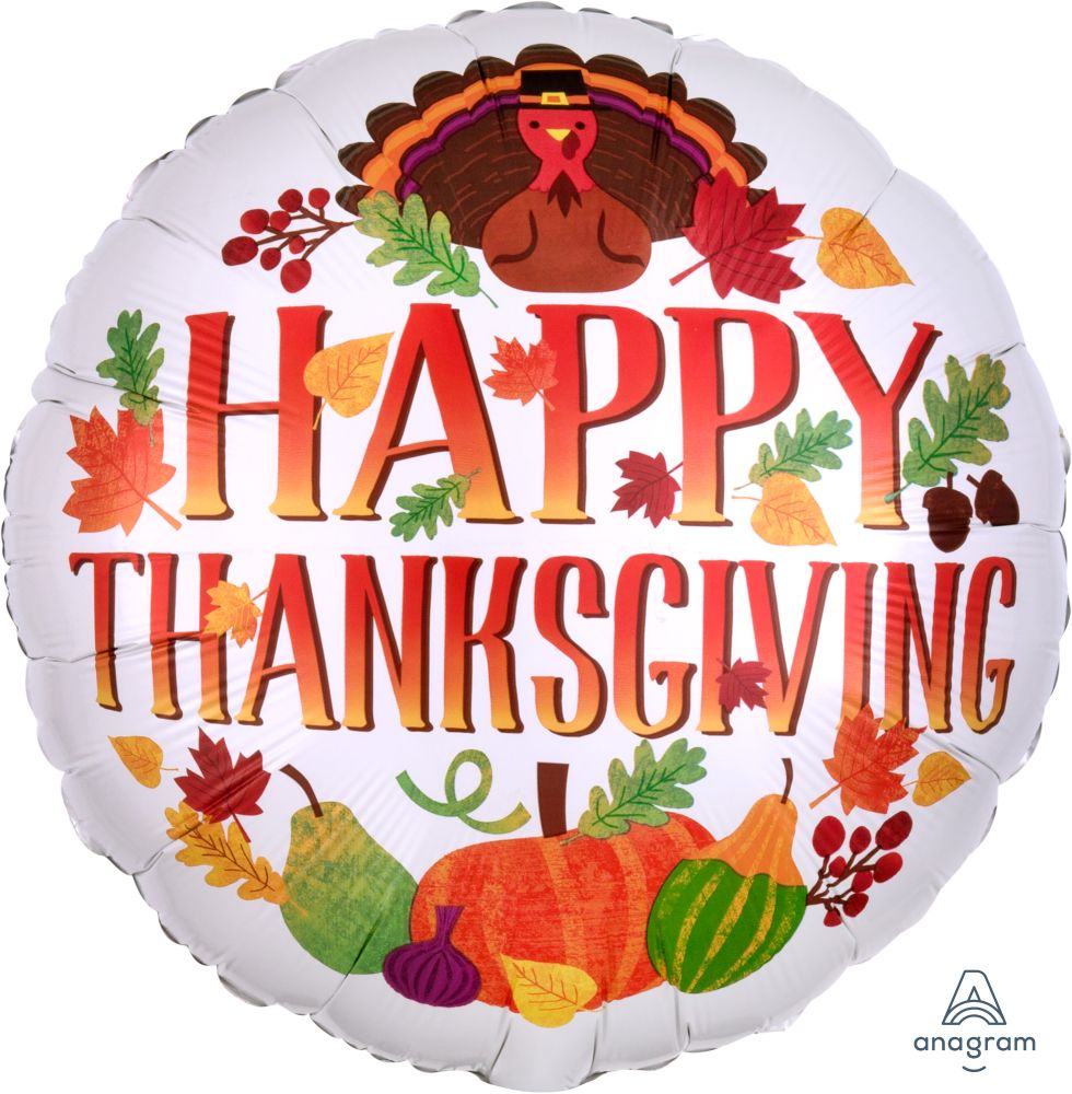 18" HTG Turkey and Seasonal Decor Balloon