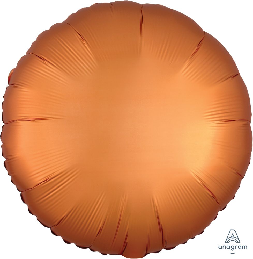 18" Satin Luxe Amber Circle (non-packaged) Balloon
