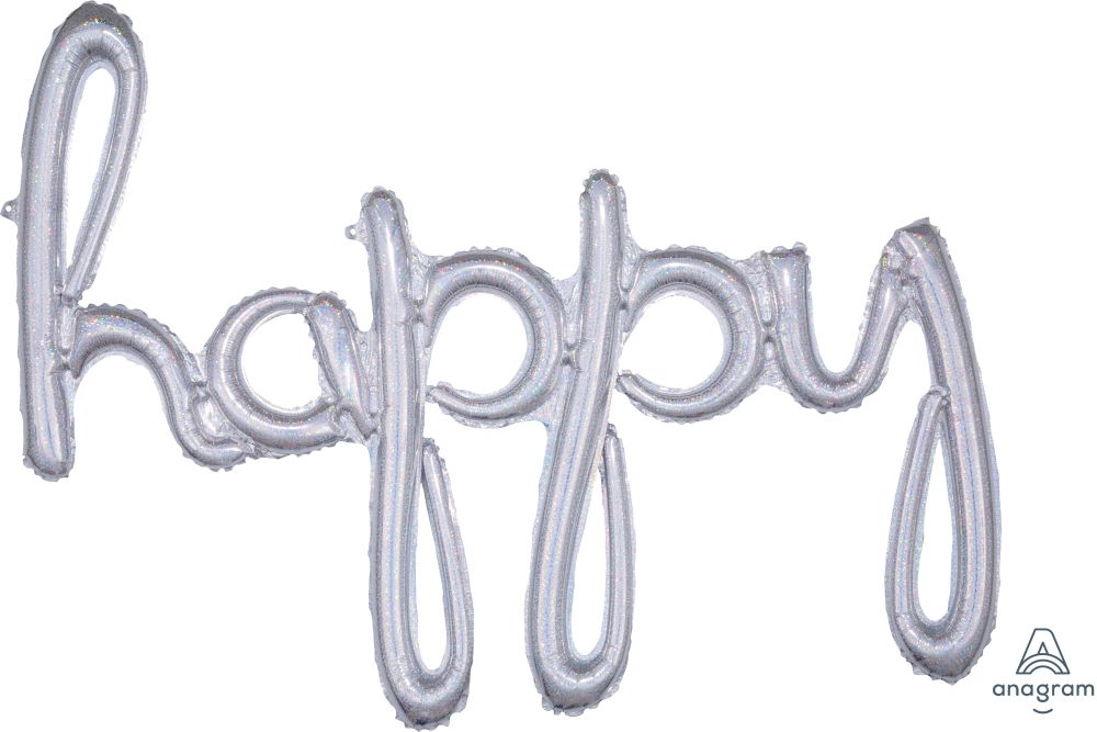 Script Phrase Happy Holographic Balloon