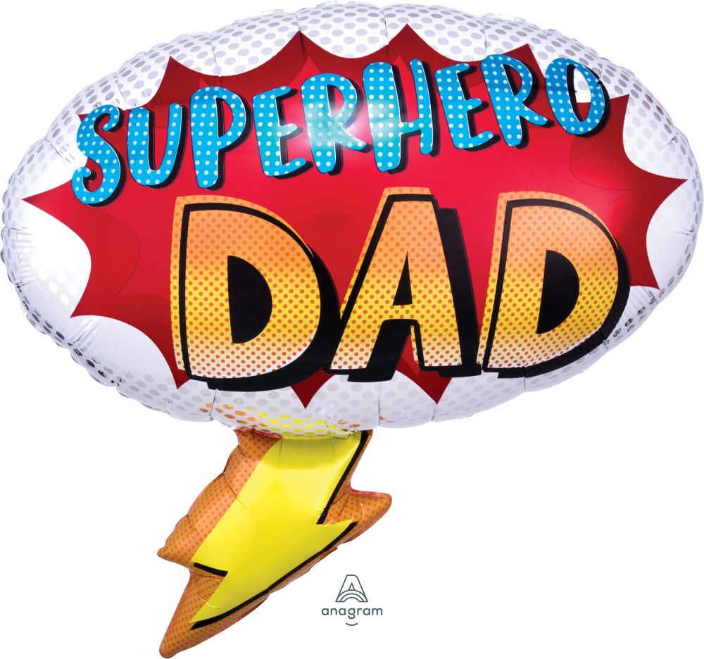 SuperShape Superhero Dad Balloon