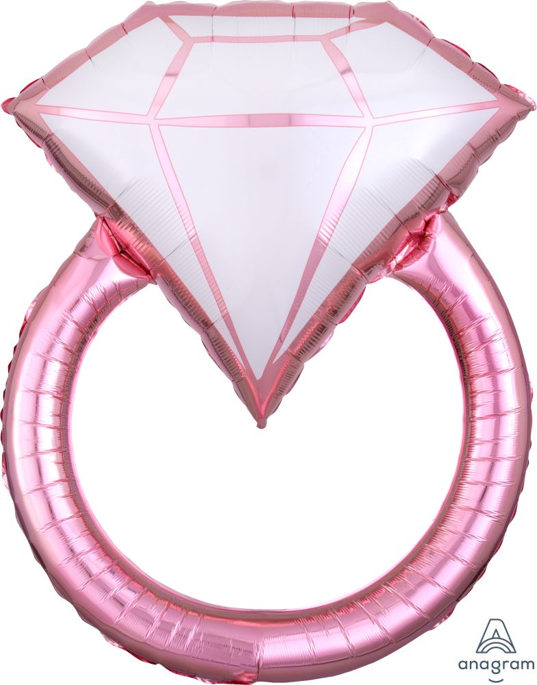 SuperShape Blush Wedding Ring Balloon