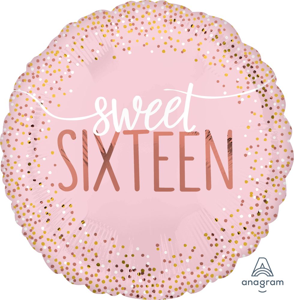 18" Sixteen Blush Balloon