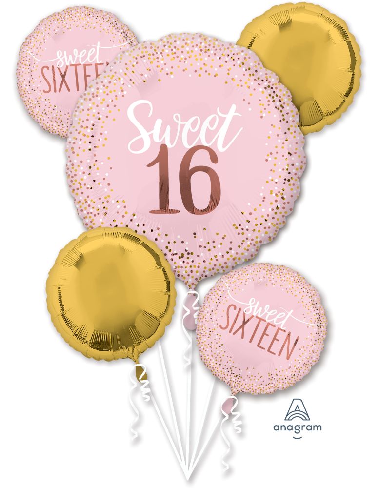 Balloon Bouquet Sixteen Blush