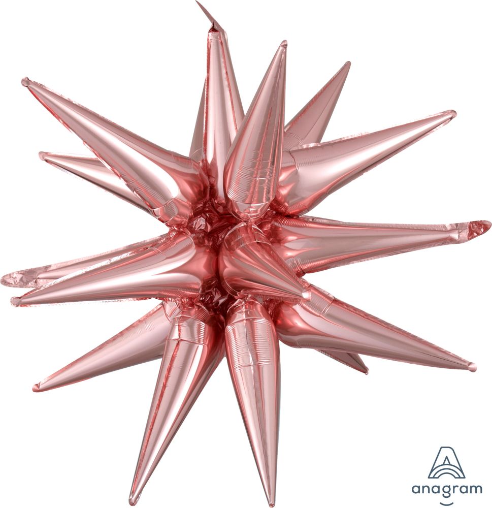 Magic Starburst 35" Rose Gold Balloon