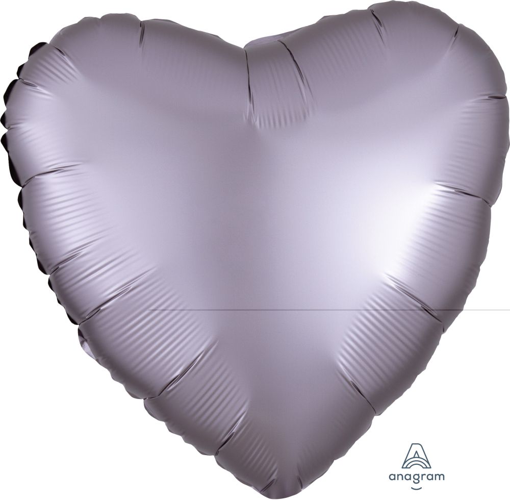 18" Satin Luxe Greige Heart Balloon