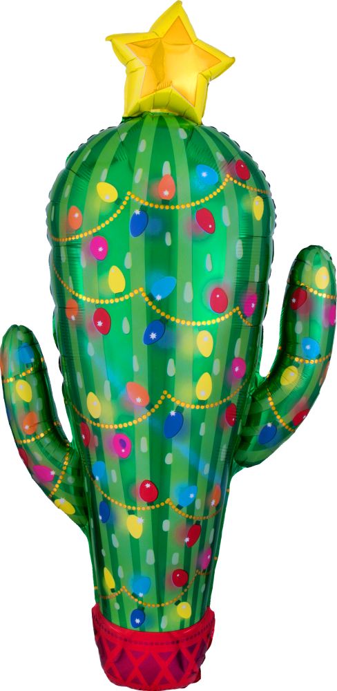 Supershape Christmas Cactus Balloon