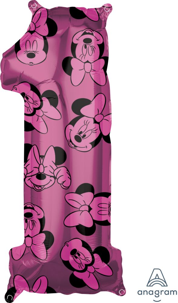 26" Minnie Mouse Forever Number 1 Balloon