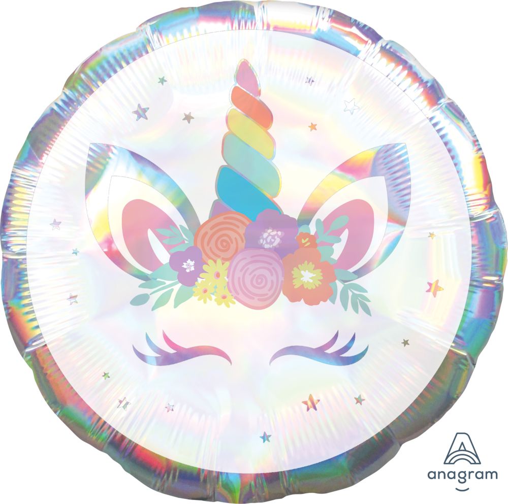 18" Unicorn Party Iridescent Balloon